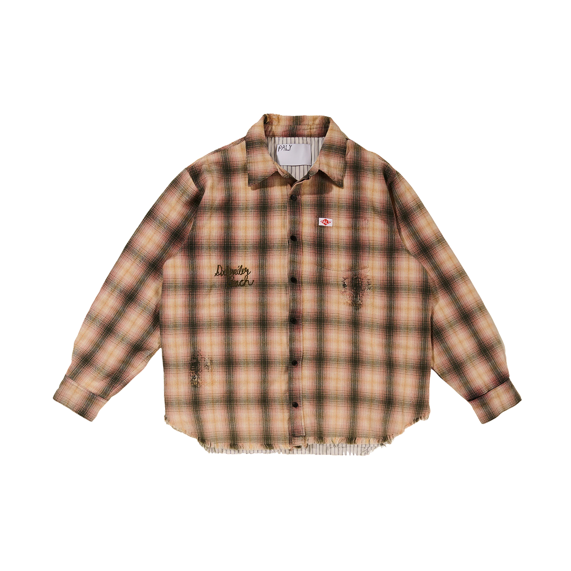 팔리 할리우드 도크와일러 플란넬 오버셔츠 스트라이프(Paly Hollywood Dockweiler Flannel Overshirt Stripe)