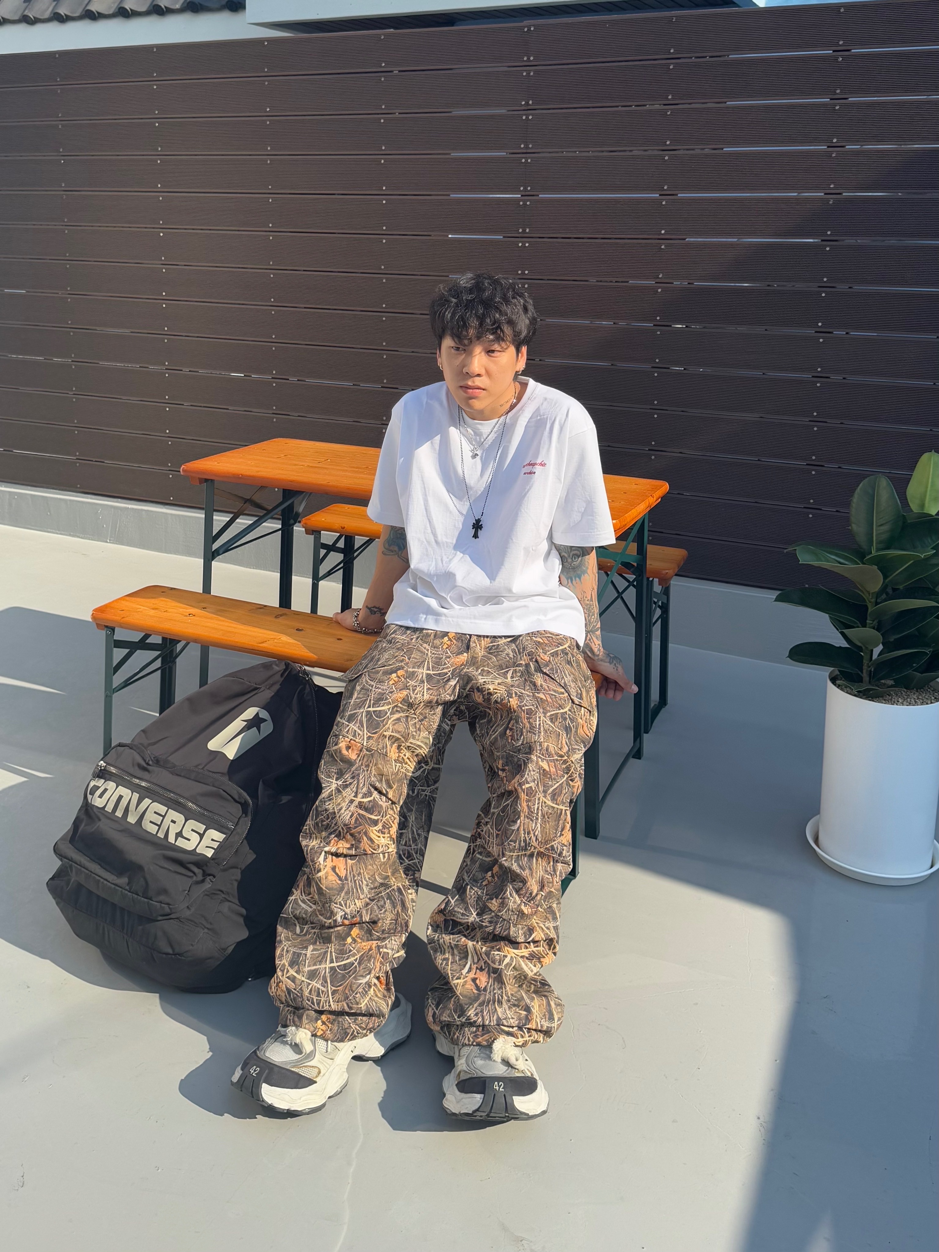 Wapworks Utility 3T Lite Cargo Realtree, Converse x Drkshdw Oversized Backpack Black 착용 스타일 - 1