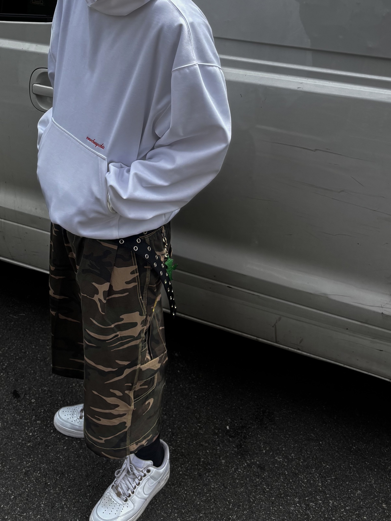 Wapworks Easy 3T Work Bermuda Pants Camo, Nike Air Force 1 '07 Low White 착용 스타일 - 3