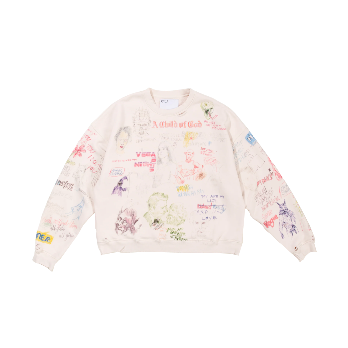 팔리 할리우드 굿 타임즈 아 오버 투 점오 크루넥 라이트 핑크(Paly Hollywood Good Times Are Over 2.0 Crewneck Light Pink)