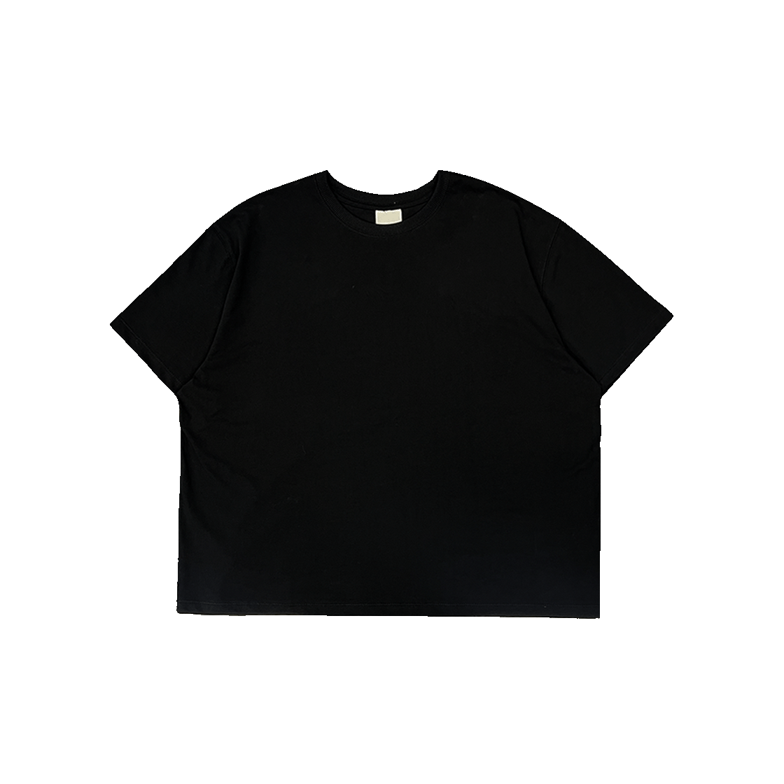 언더마이카 무.129 오리지널 로고 와이드 크롭 티셔츠 블랙(Undermycar MU.129 Original Logo Wide Crop T-shirts Black)