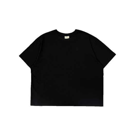 UMCM129BK Undermycar MU.129 Original Logo Wide Crop T-shirts Black