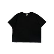 Undermycar MU.129 Original Logo Wide Crop T-shirts Black