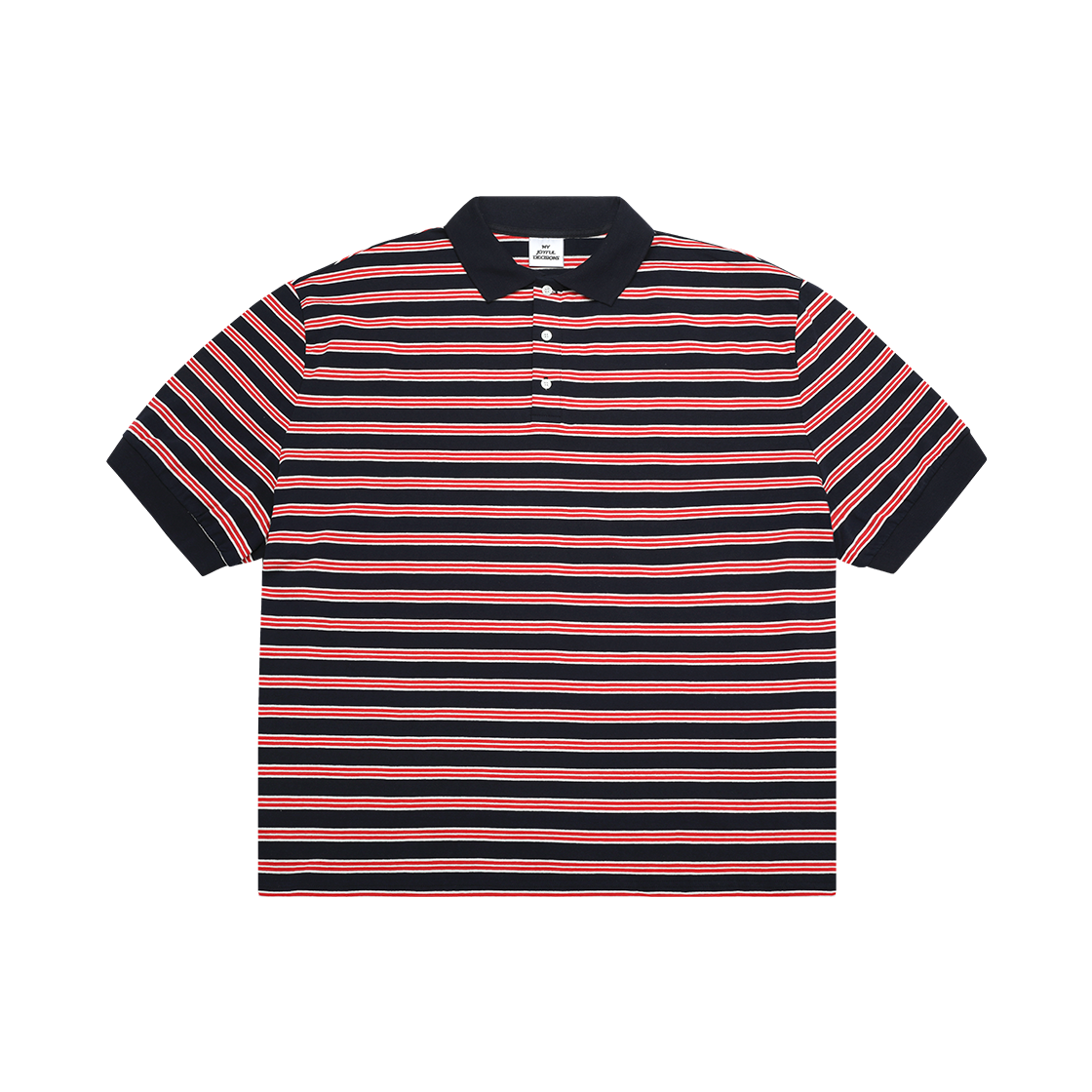 25SSTS02 MJD Oversized Stripe Polo