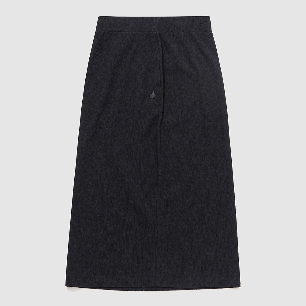 르꼬끄 스포르티브 여성 플리츠 미디 스커트 - 블랙(QQ222OSK53)(le coq sportif Women's Pleated Midi Skirt Black) - 4