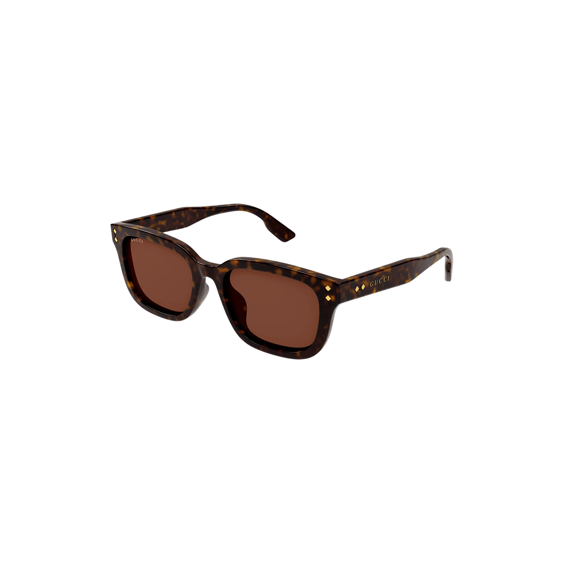 (W) 구찌 스퀘어 프레임 선글라스 하바나 브라운((W) Gucci Square Frame Sunglasses Havana Brown) - 2