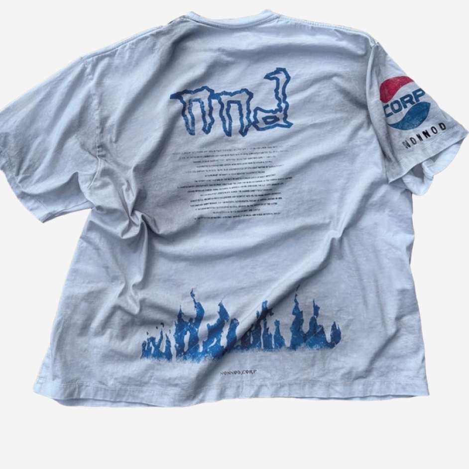 Stussy Built To Last Pigment Dyed T-Shirt Black, Nonnod Soft Drink T-Shirt Dirty White 착용 스타일 - 2