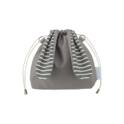 Isummerly Bunny Bag Gray Stripe