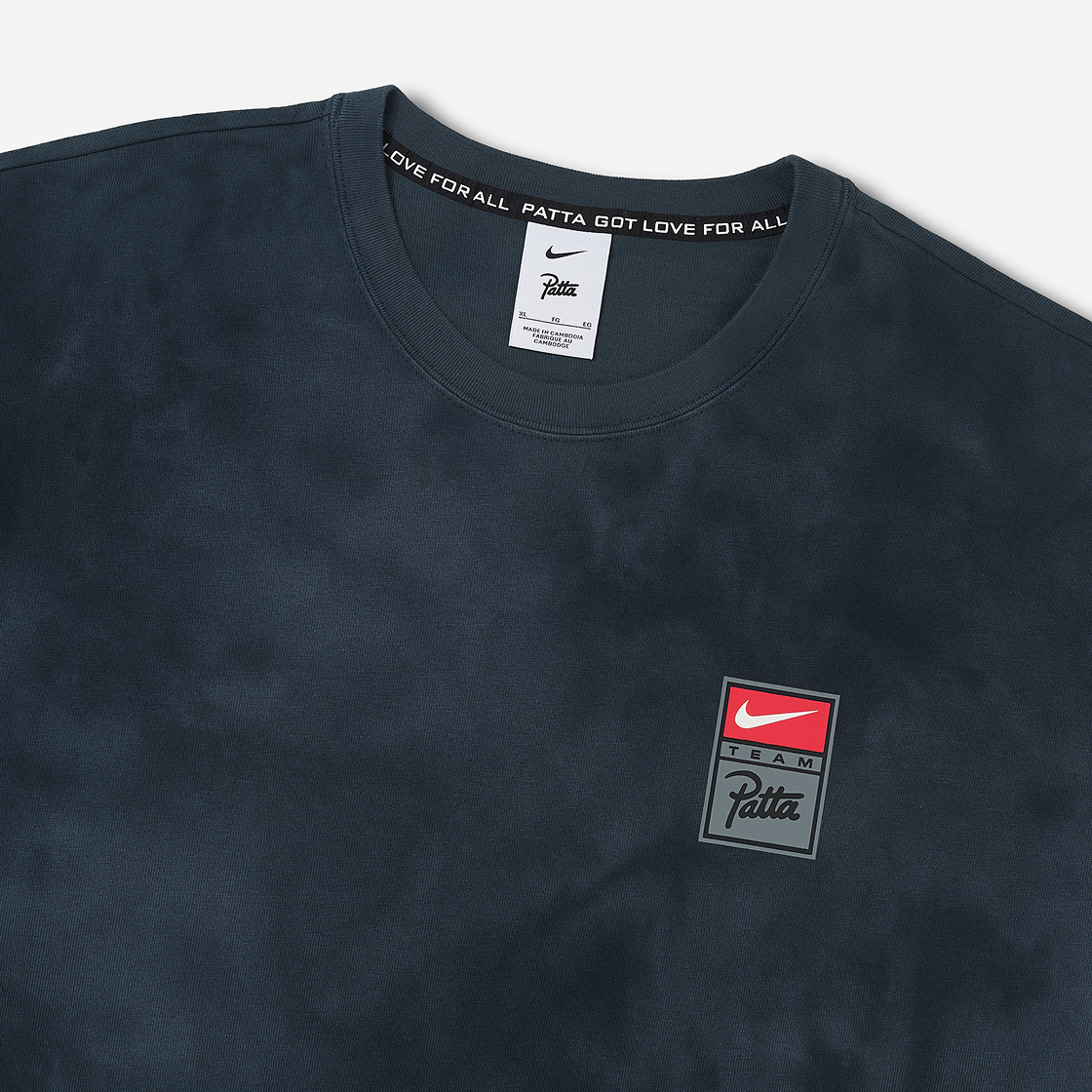 나이키 x 파타 티셔츠 스쿼드론 블루 (HQ3907-416)(Nike x Patta T-Shirt Squadron Blue (HQ3907-416)) - 4
