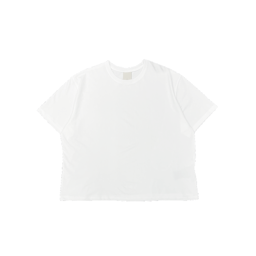 UMCM129WH Undermycar MU.129 Original Logo Wide Crop T-shirts White