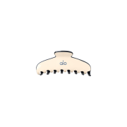 (W) Alo Yoga Outline Claw Clip Macadamia Black