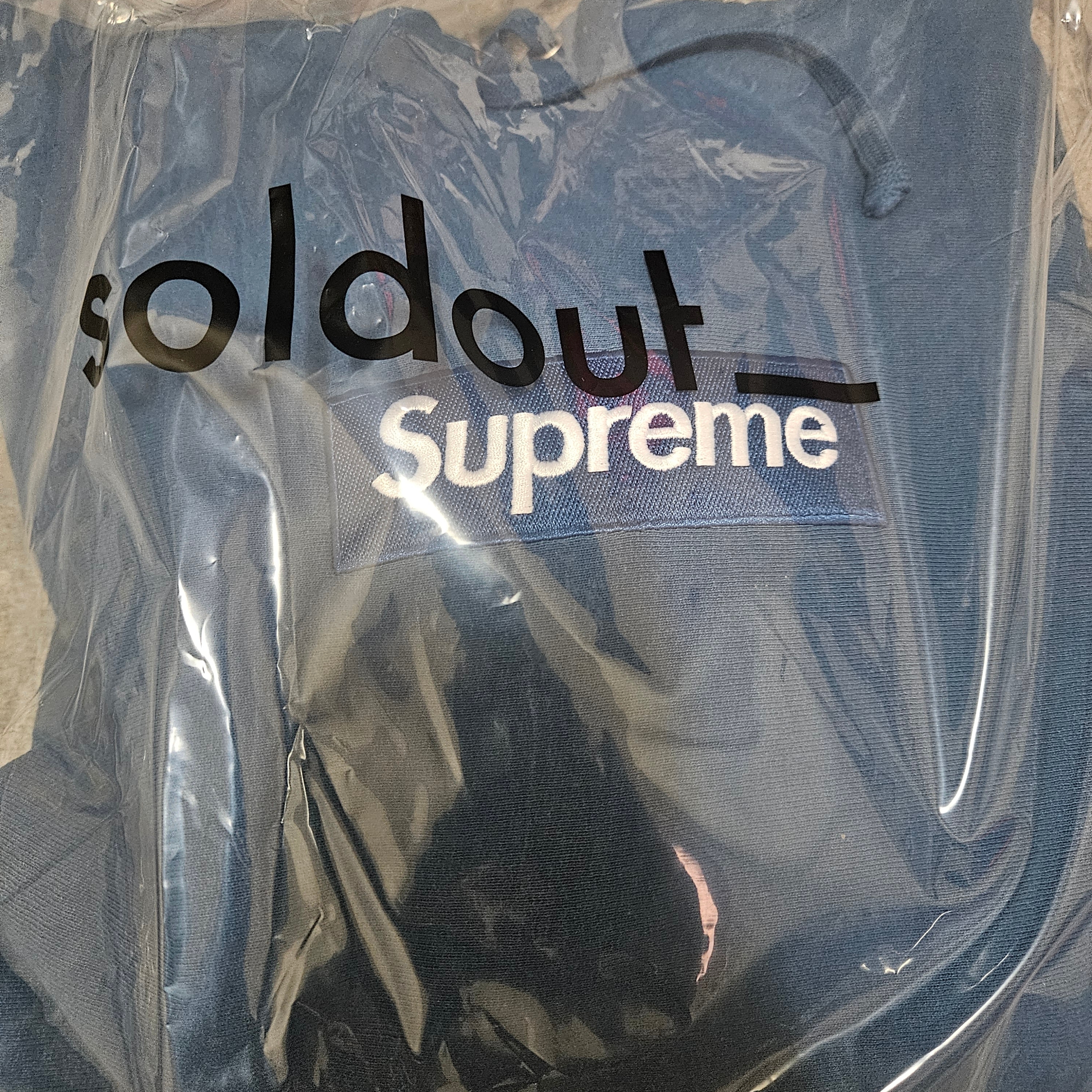 Supreme Box Logo Hooded Sweatshirt Blue - 23FW 착용 스타일