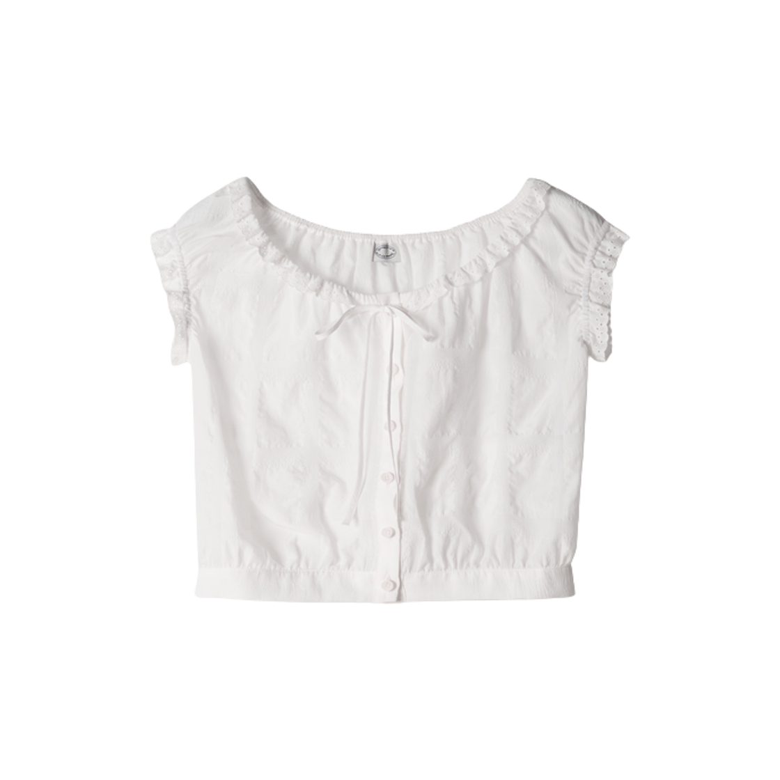 AM02BL2502 (W) Aviemuah Off-The-Shoulder Ruffle Blouse White