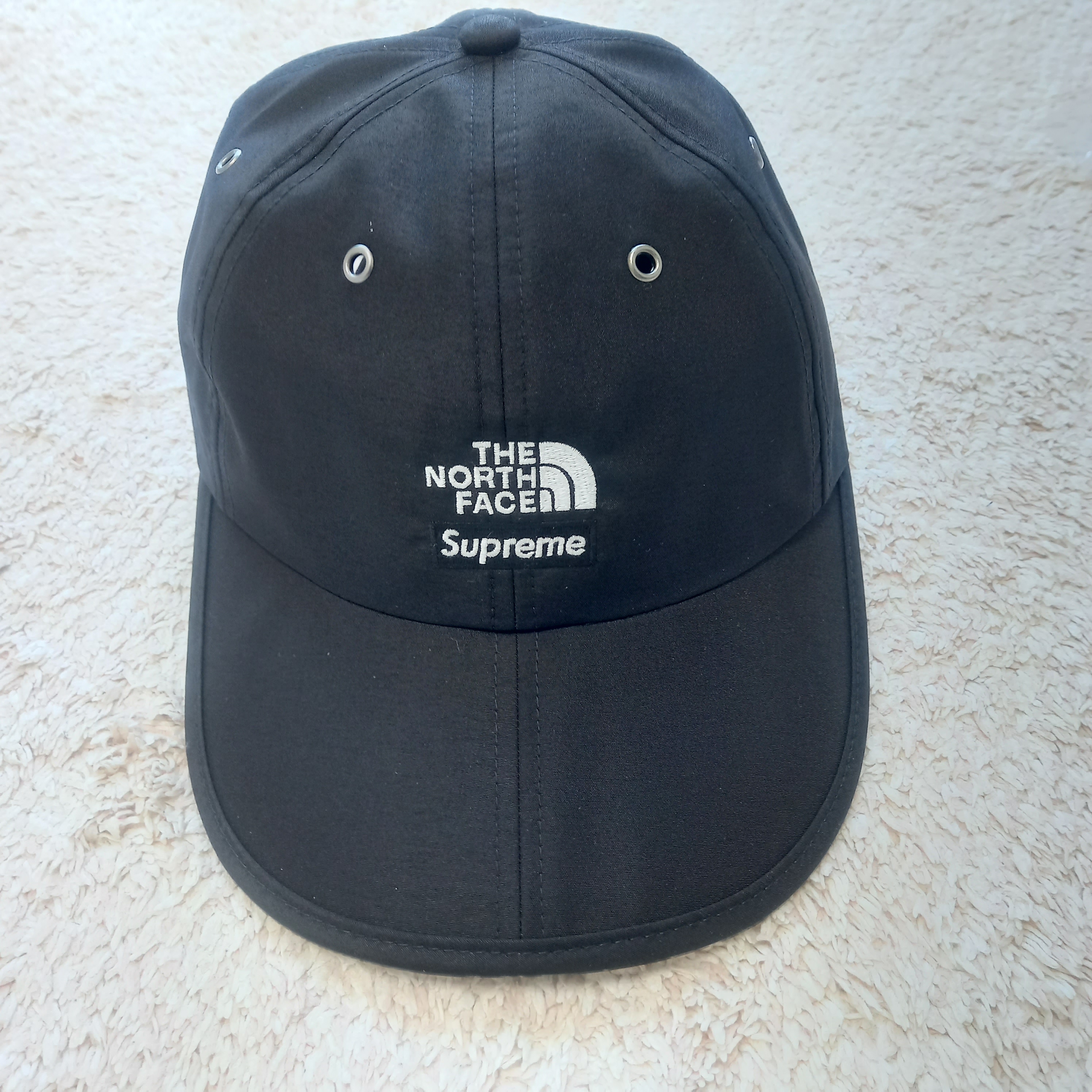 Human Made 6 Panel Cap #1 Black, Supreme x The North Face Split 6-Panel Black - 24SS 착용 스타일 - 4