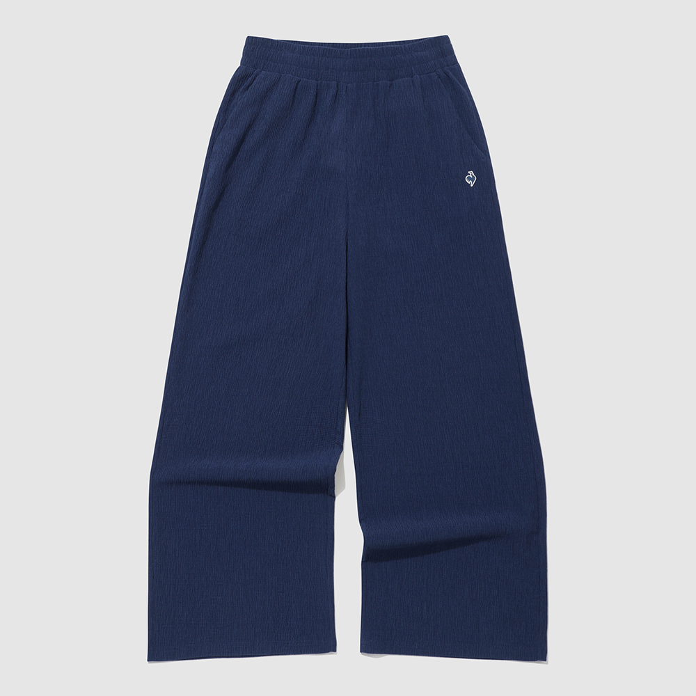르꼬끄 스포르티브 여성 플리츠 스트레이트핏 팬츠 - 네이비(QQ222OPT52)(le coq sportif Women's Pleated Straight-Fit Pants Light Navy) - 2