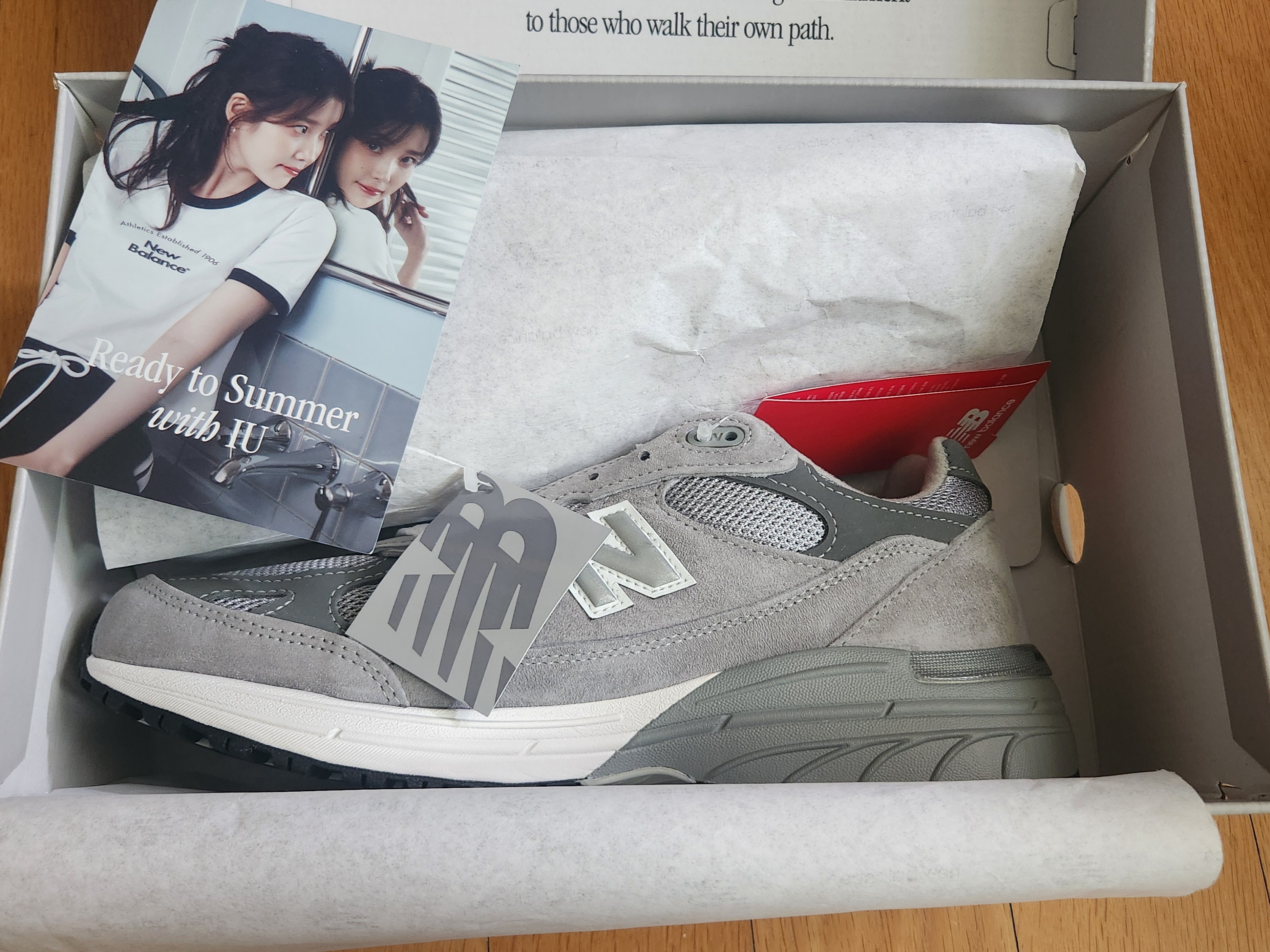 New Balance 993 Made in USA Grey - D Standard 착용 스타일