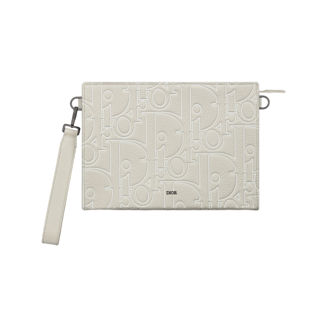 디올 A5 트라이앵글 파우치 디올 그래비티 아웃라인 레더 베이지(Dior A5 Triangle Pouch Dior Gravity Outline Leather Beige) - 1