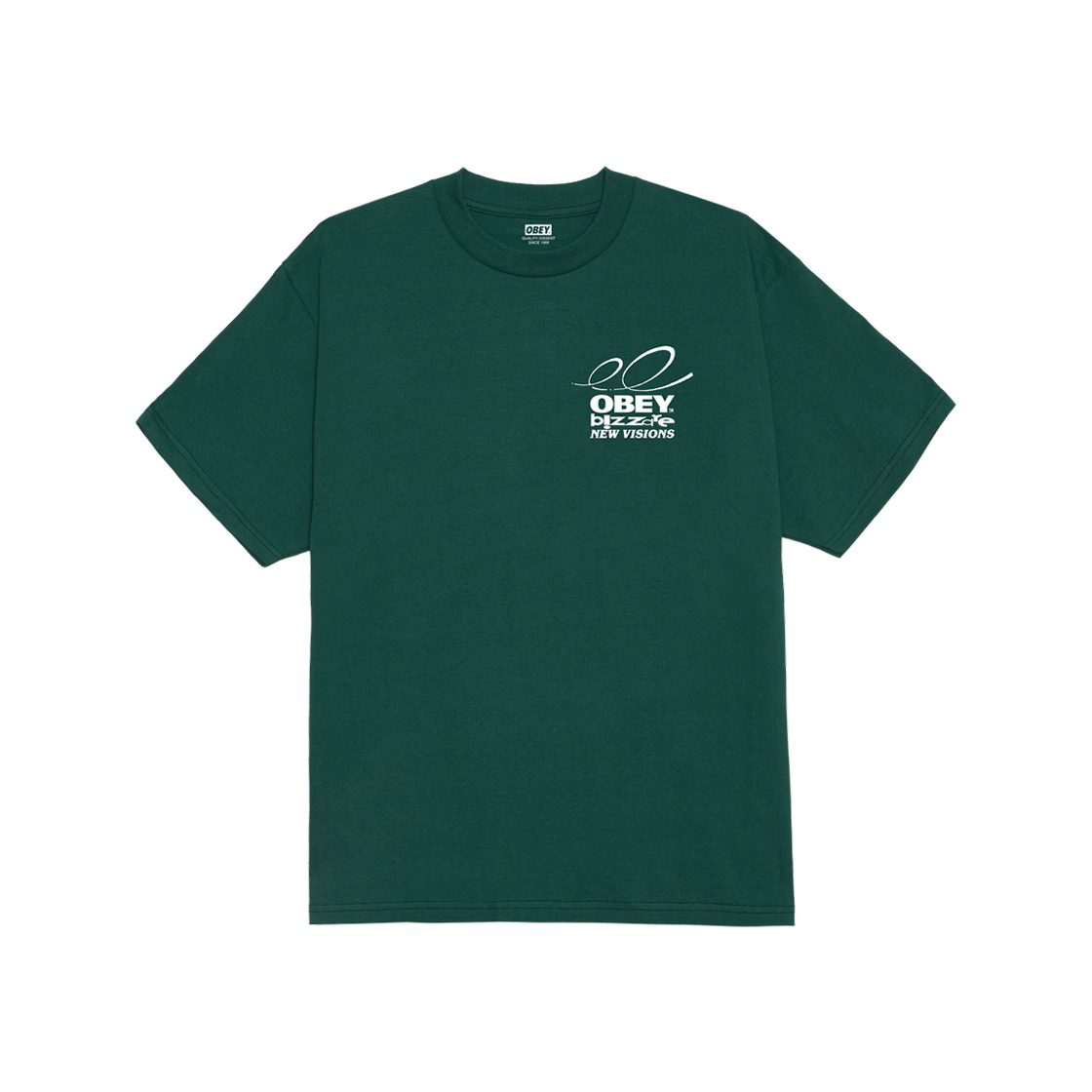 오베이 비자레 뉴 비전 클래식 티셔츠 레인 포레스트(Obey Bizzare New Visions Classic T-Shirt Rain Forest) - 2