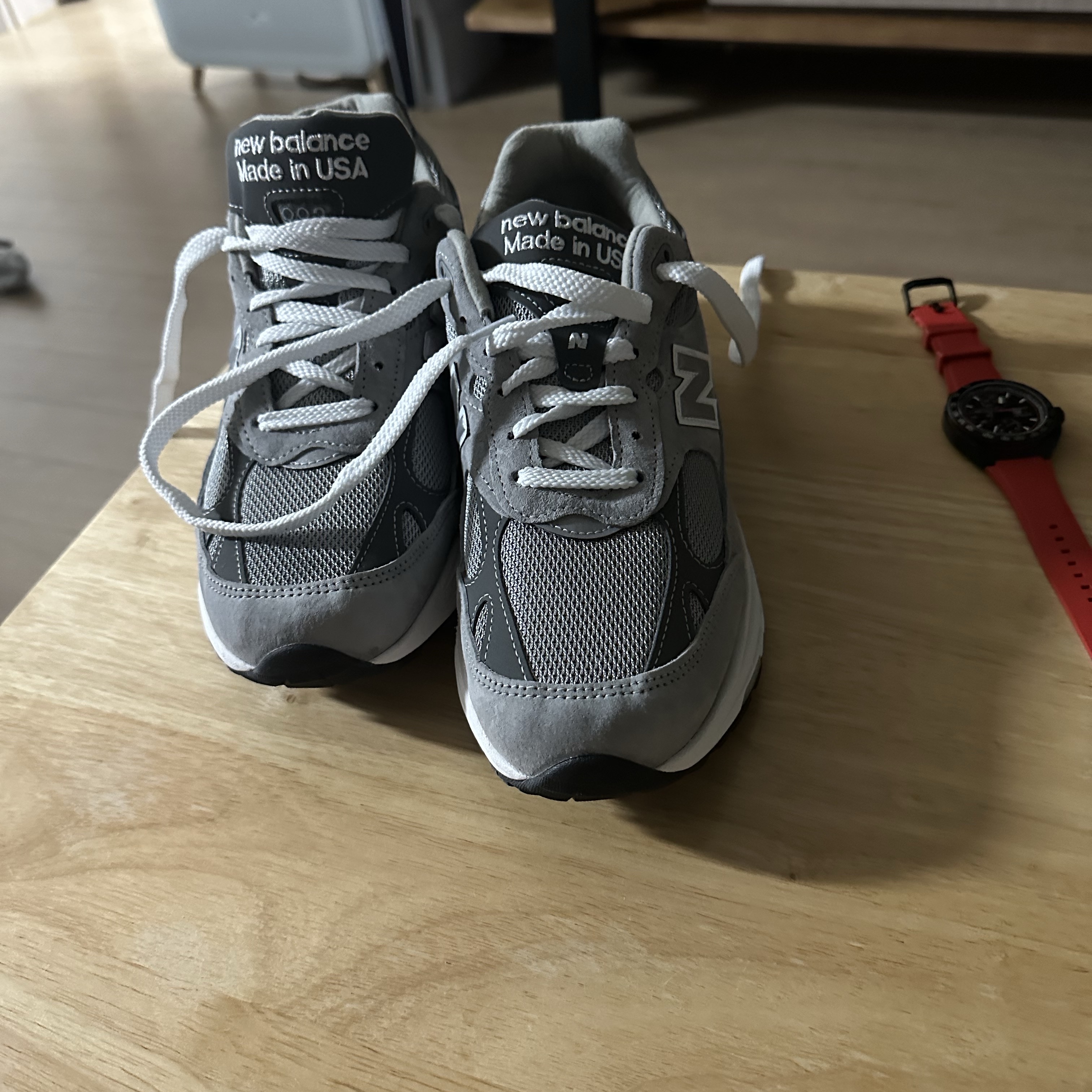 New Balance 993 Made in USA Grey - D Standard 착용 스타일