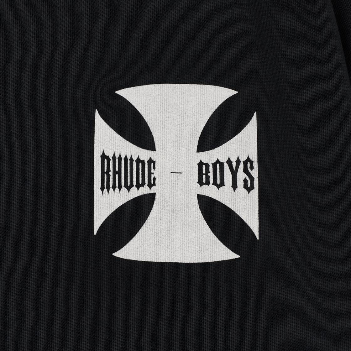 루드 보이즈 티 빈티지 블랙 - 25FW(Rhude Boys Tee Vintage Black - 25FW) - 4