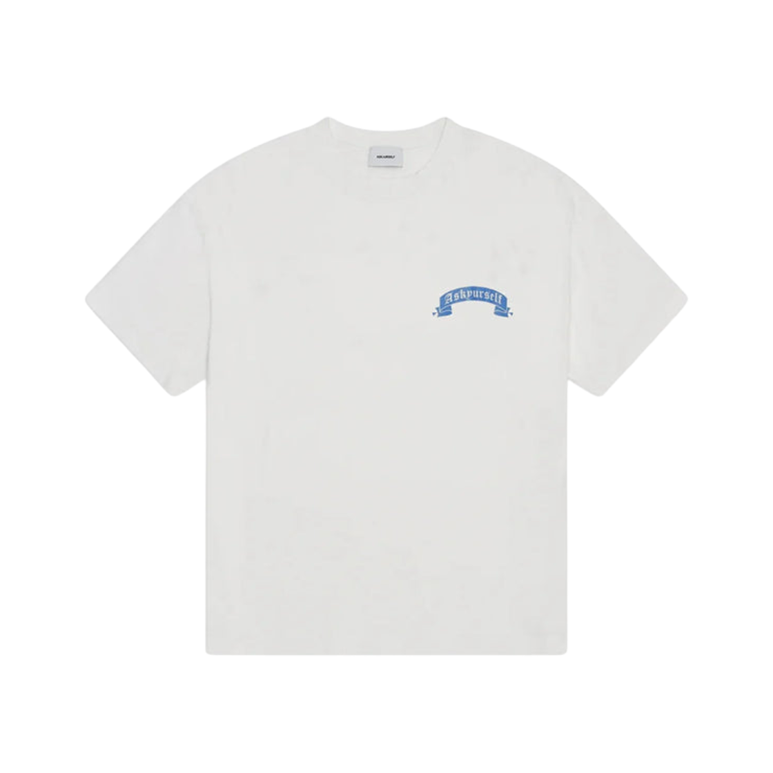 애스크유어셀프 블루 밴드 티셔츠 화이트(Askyurself Blue Banned T-Shirt White) - 2