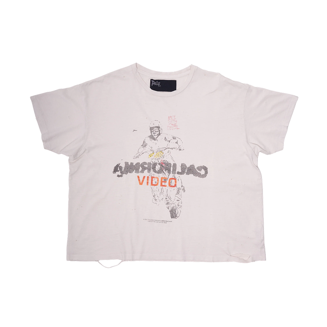 팔리 할리우드 캘리 비디오 티셔츠 오프 화이트(Paly Hollywood Cali Video T-Shirt Off White)