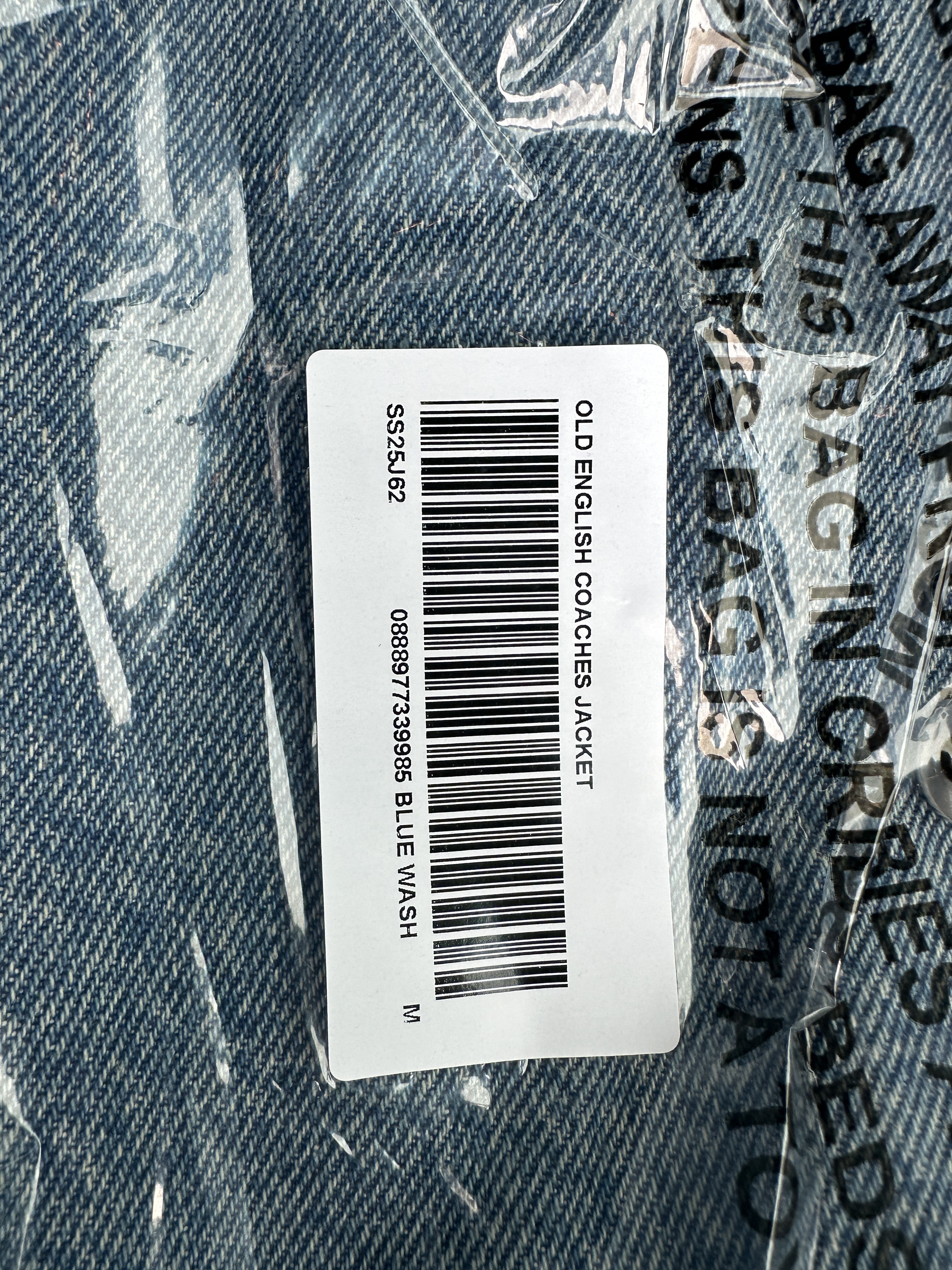 Supreme Arc Denim Coaches Jacket Washed Indigo - 25SS 착용 스타일 - 2
