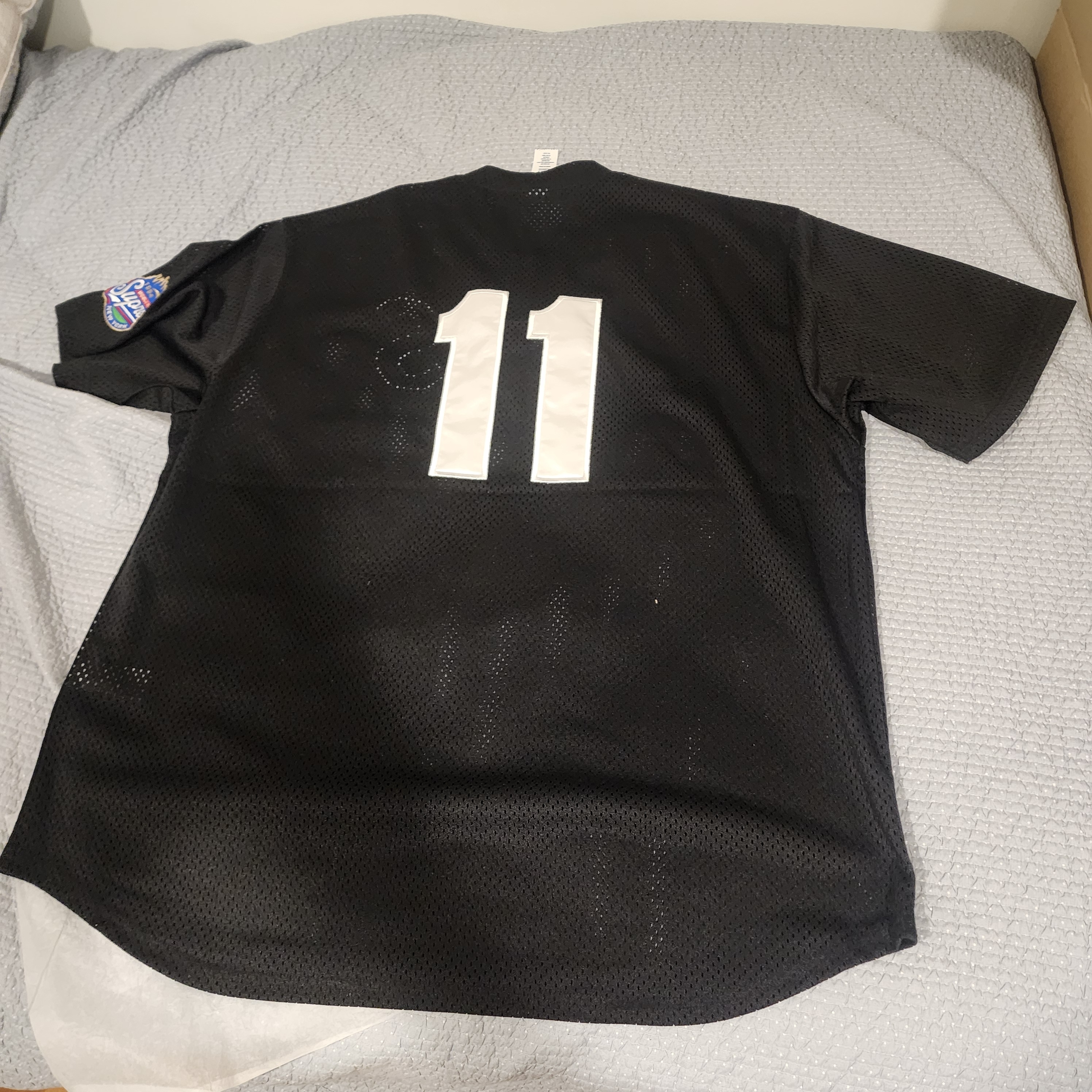 Supreme S Logo Baseball Henley Black - 25SS 착용 스타일 - 2