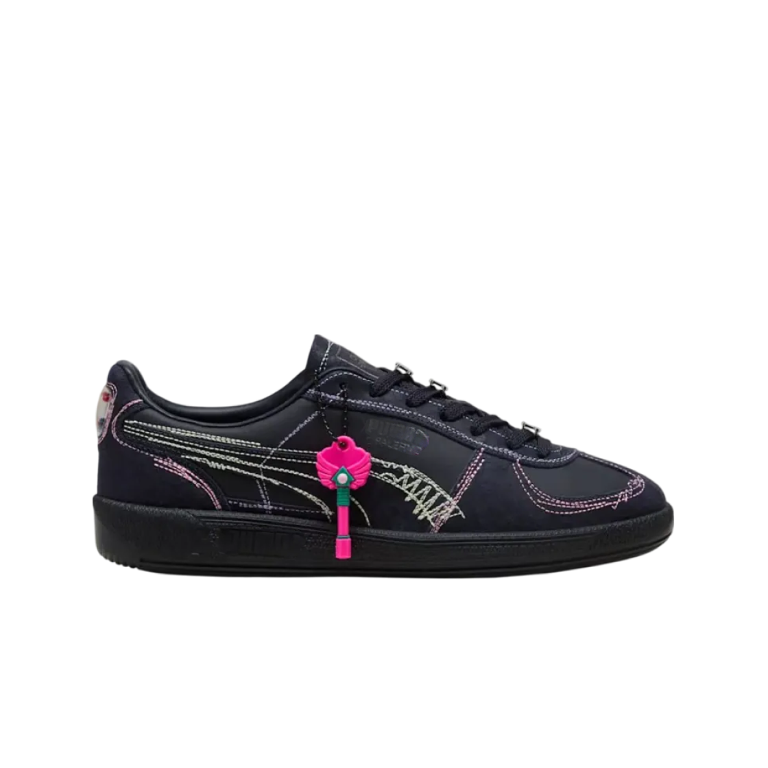 푸마 x 오징어 게임 팔레르모 네이비 브라이트 멜론(Puma x Squid Game Palermo Navy Bright Melon)