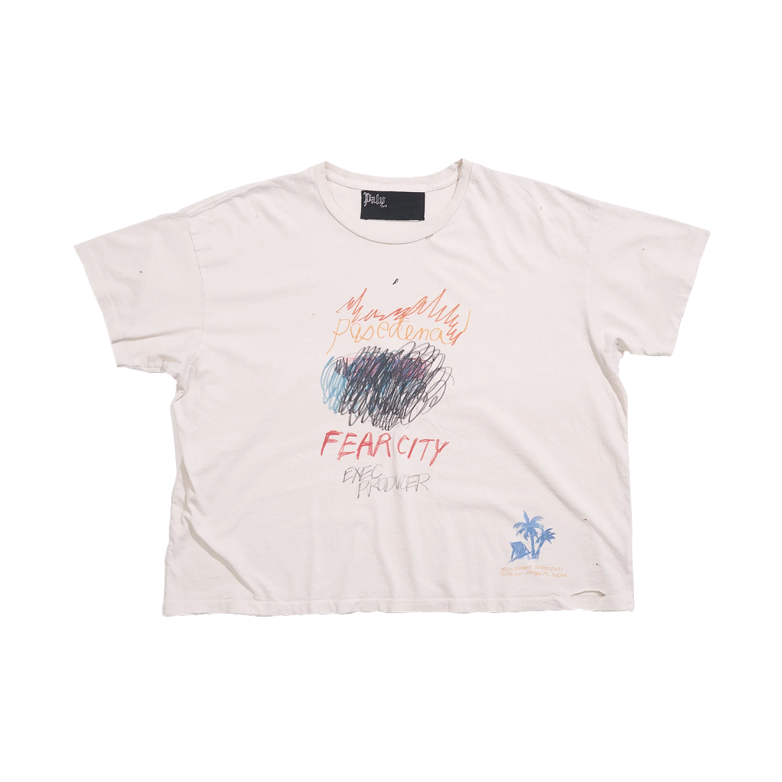 팔리 할리우드 피어 시티 티셔츠 오프 화이트(Paly Hollywood Fear City T-Shirt Off White)