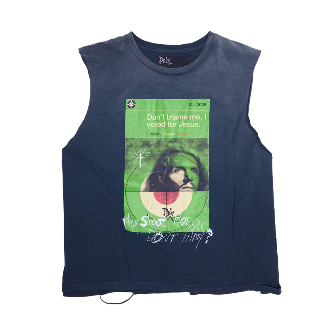 - Paly Hollywood Voter Cut Off T-Shirt Black