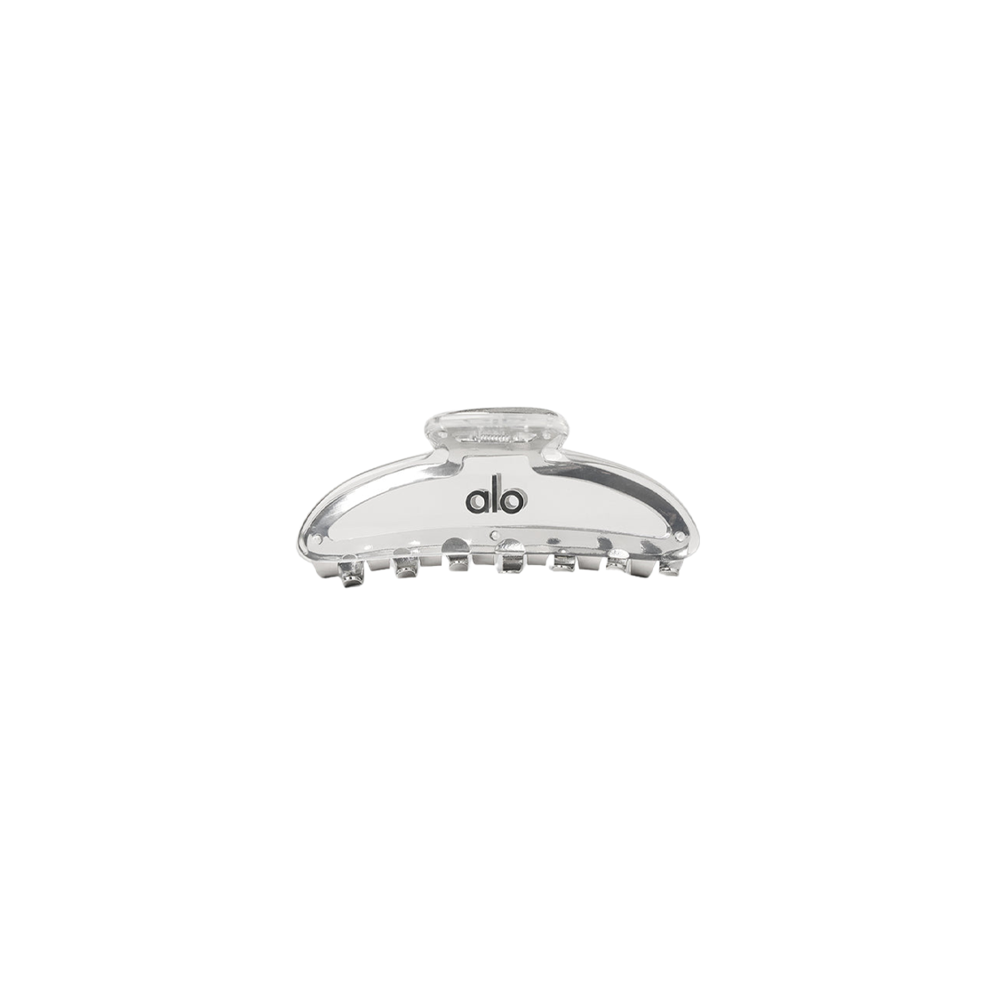 (W) 알로 요가 아크릴 일루젼 클로 클립 클리어 아세테이트 크롬((W) Alo Yoga Acrylic Illusion Claw Clip Clear Acetate Chrome)