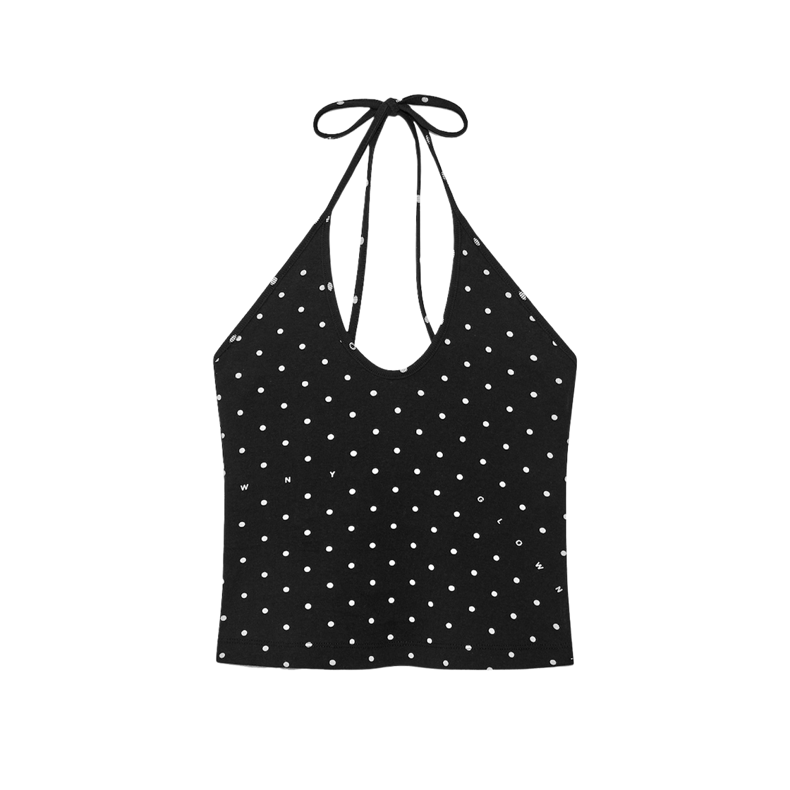- (W) Glowny Wild Halter Camisole Onyx Fleck