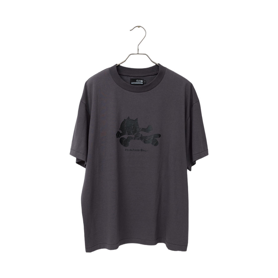 - Hatchingroom x Felix the Cat Ghost Felix T-Shirt Purple Charcoal