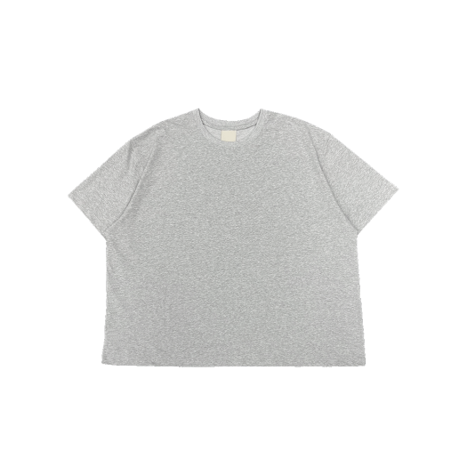 UMCM129MG Undermycar MU.129 Original Logo Wide Crop T-shirts Melange Gray