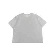 Undermycar MU.129 Original Logo Wide Crop T-shirts Melange Gray