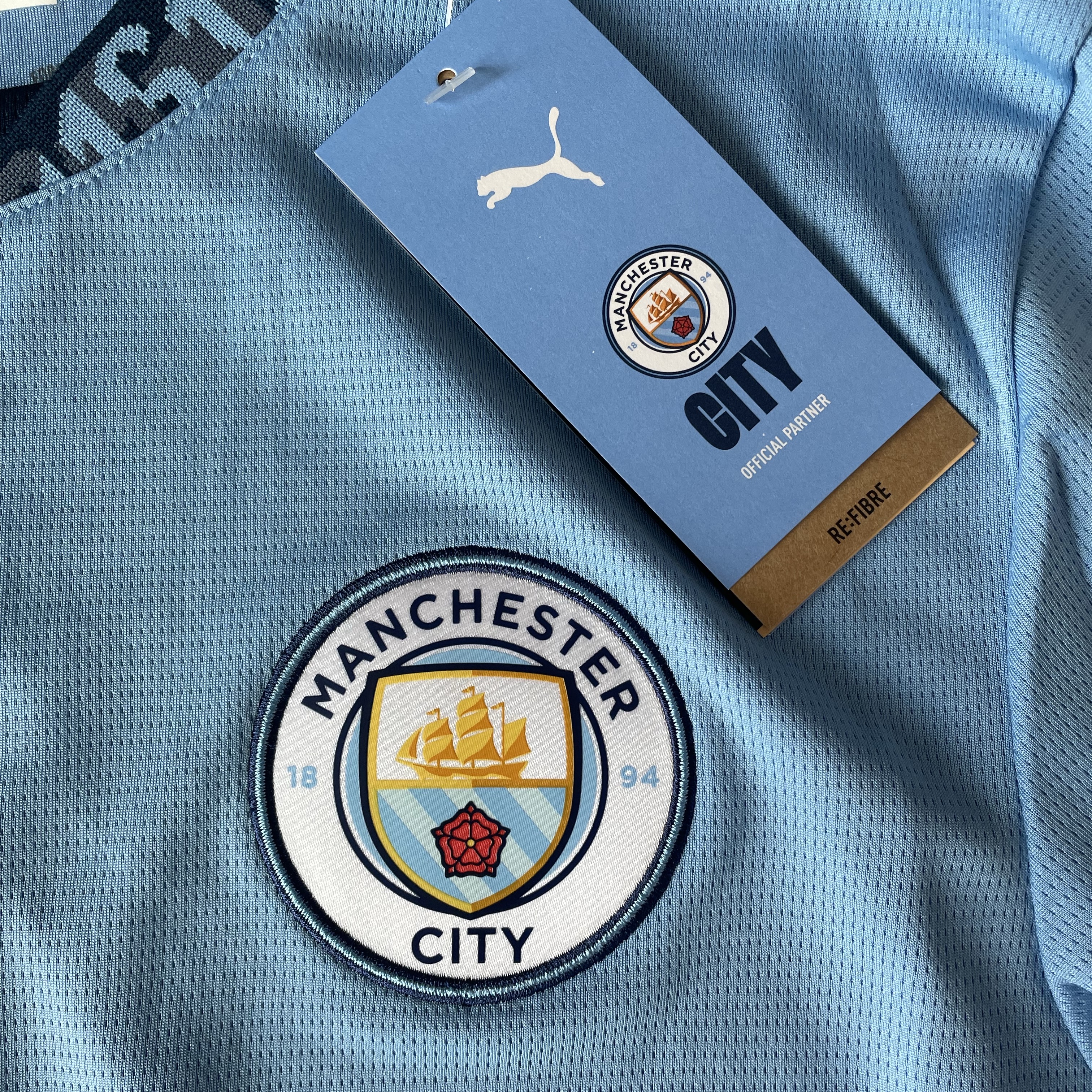 Puma Manchester City 2024/25 Home Jersey Team Light Blue (Non Marking Ver.) 착용 스타일 - 2