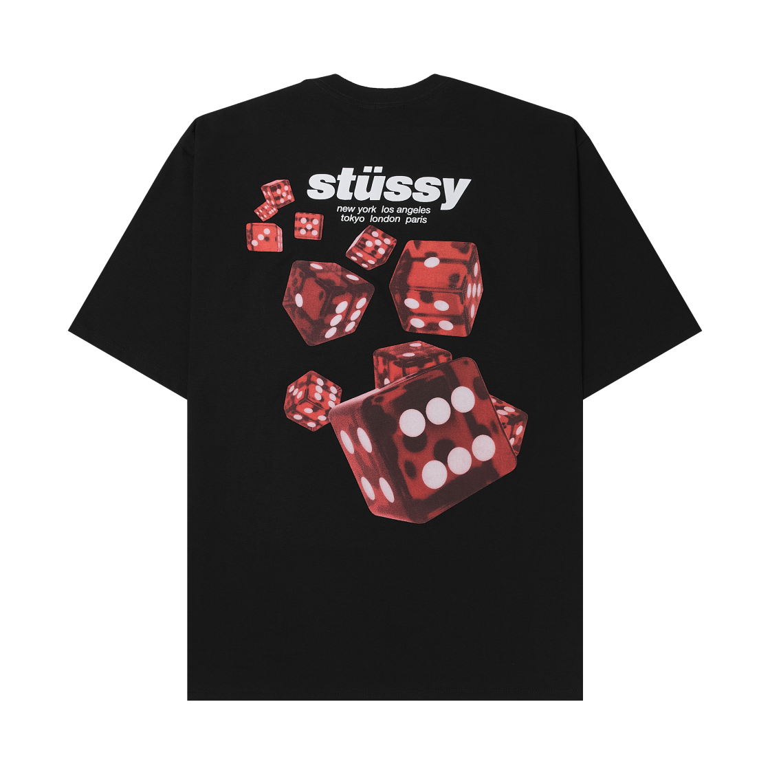 스투시 롤러스 티셔츠 블랙(Stussy Rollers T-Shirt Black)