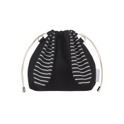 Isummerly Bunny Bag Black Stripe
