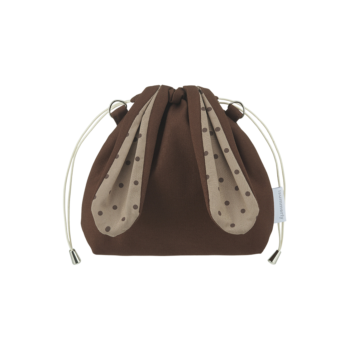 ISUB0022 Isummerly Bunny Bag Brown Dot