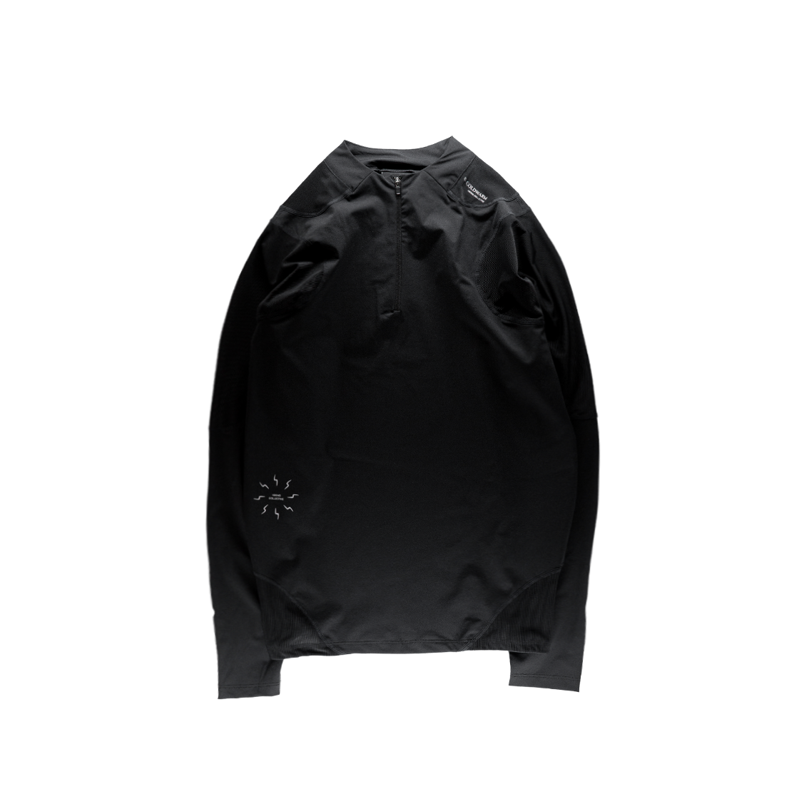 콜드웜 패널드 하프 집 블랙/블랙