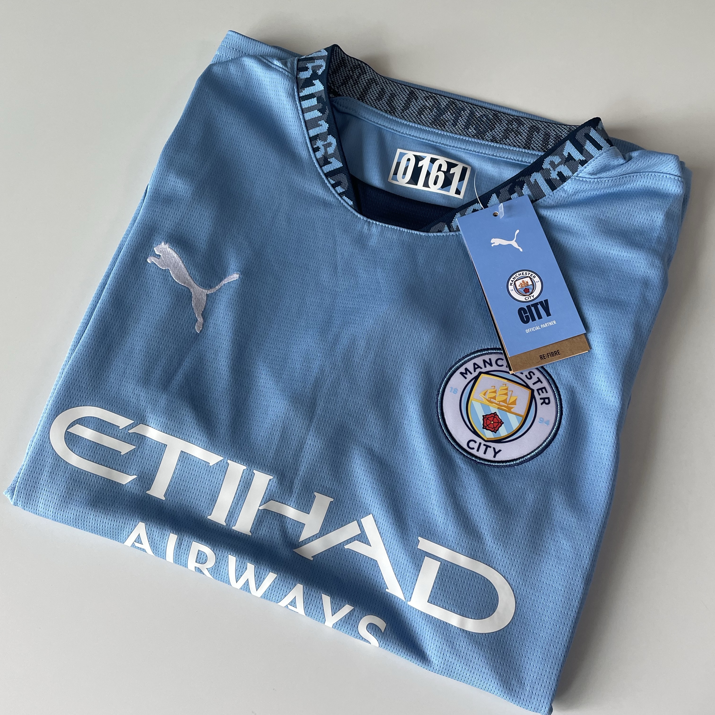 Puma Manchester City 2024/25 Home Jersey Team Light Blue (Non Marking Ver.) 착용 스타일 - 1