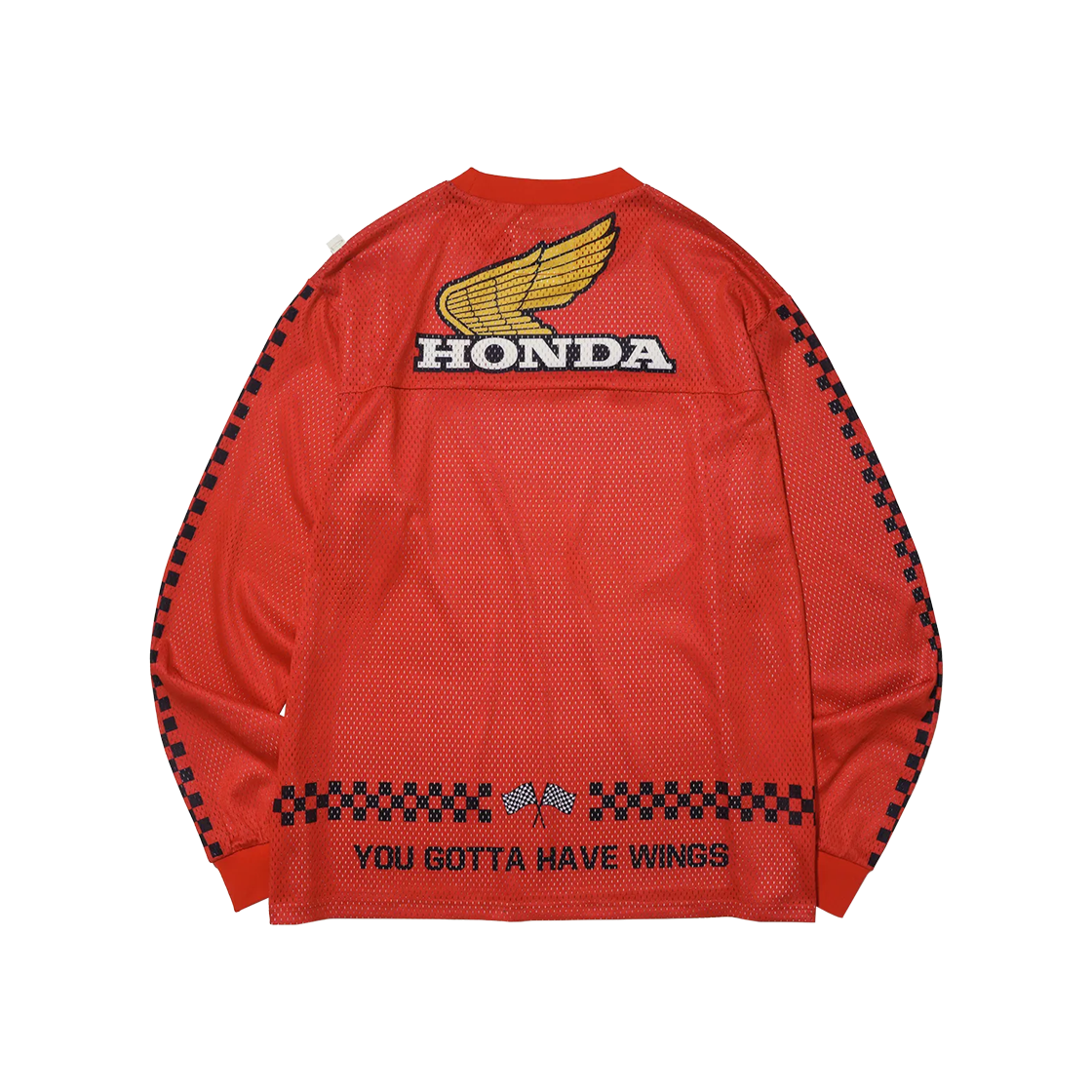 [Archive line] 혼다 윙 로고 트랙 저지 롱 슬리브 레드([Archive line] Honda Wing Logo Track Jersey Long Sleeve_Red) - 2