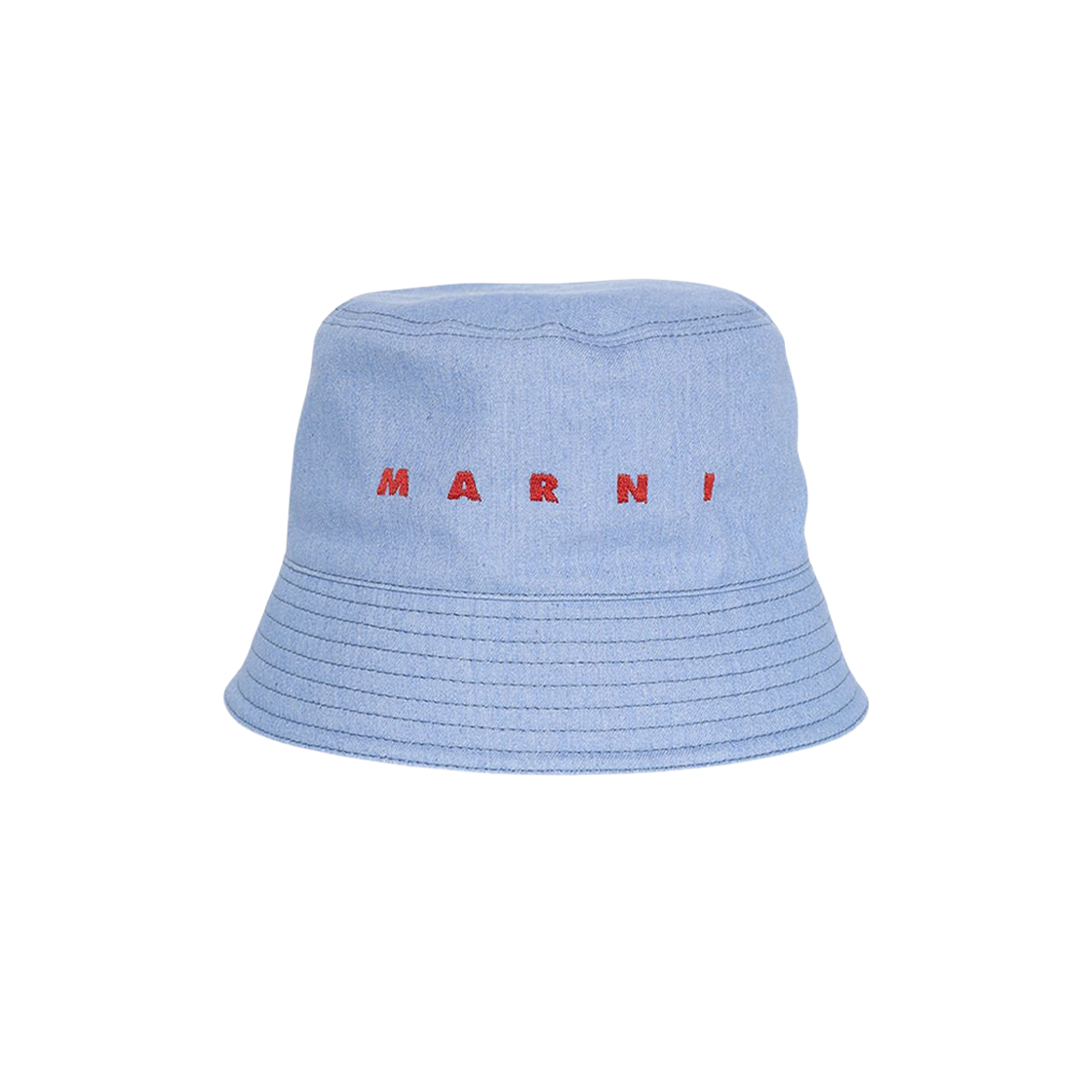 CLZC0110S0-UTC476-00B50 Marni Logo Bucket Hat Iris Blue