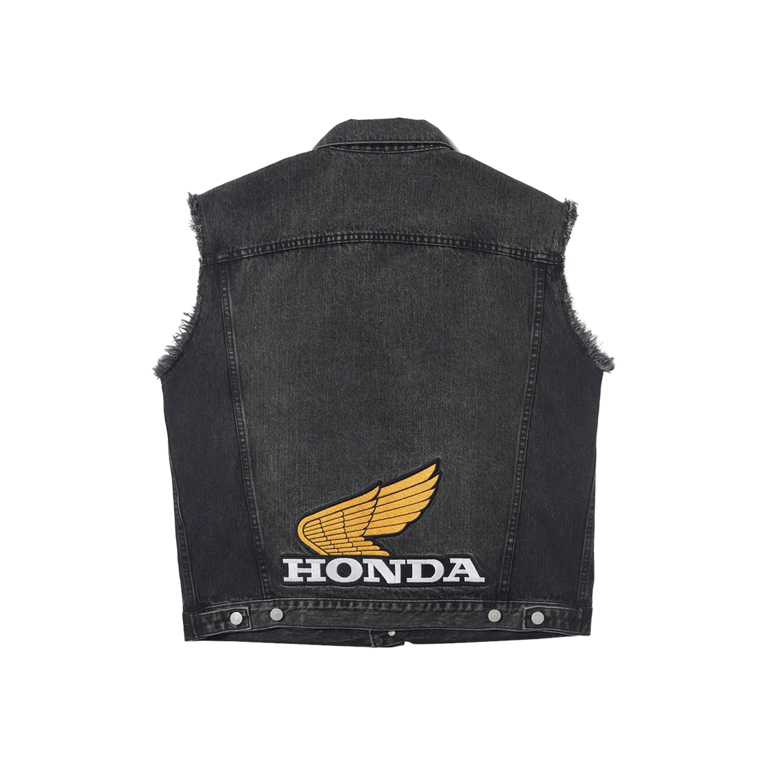 HFS1DJ301DBK [Archive line] Honda Washed Denim Vest_Black - #2