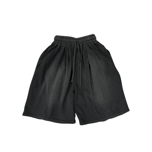 UMCM127BK Undermycar MU.127 New Logo Brush Washed Sweat Shorts Black