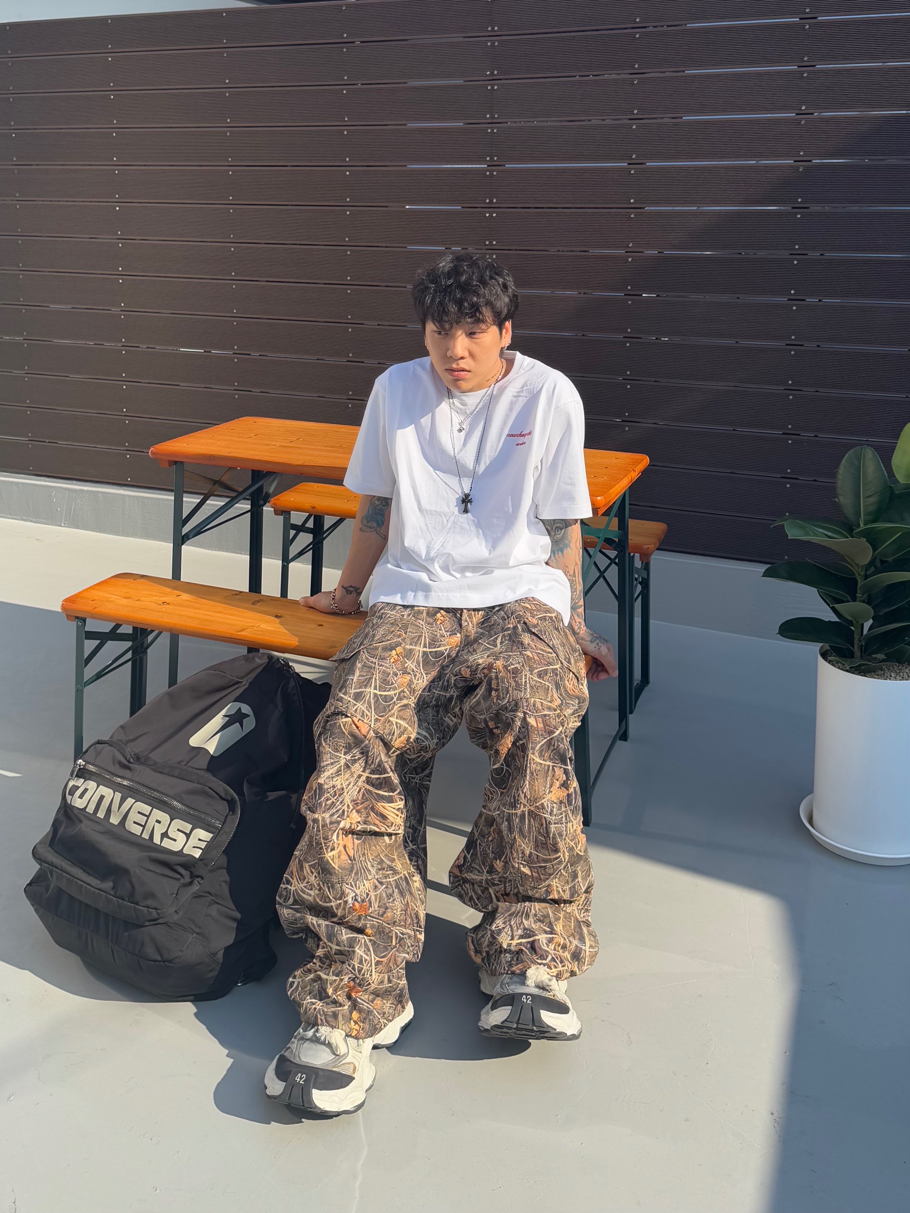 Wapworks Utility 3T Lite Cargo Realtree, Converse x Drkshdw Oversized Backpack Black 착용 스타일 - 2