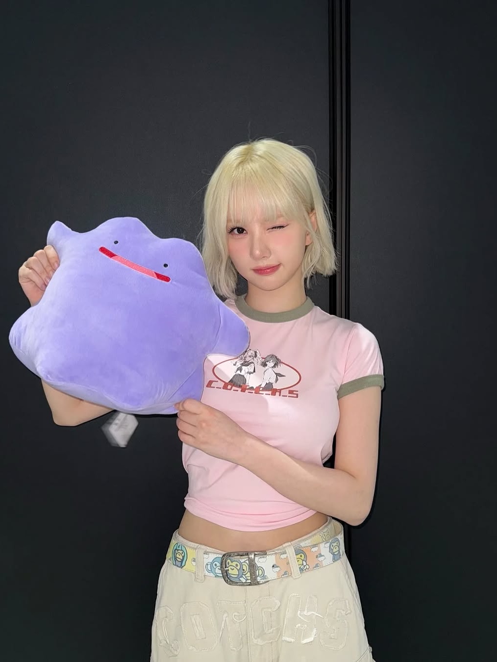 Cotchs GGirls Ringer tee_pink, Cotchs GGirls Ringer tee_green 착용 스타일