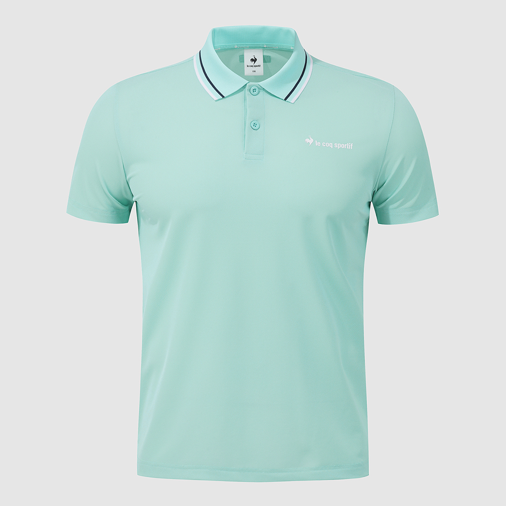 르꼬끄 스포르티브 유니 트리코트 피케 레귤러핏 폴로 티셔츠 - 민트(QQ223TTS52)(le coq sportif Unisex Tricot Pique Polo T-Shirt Mint) - 2