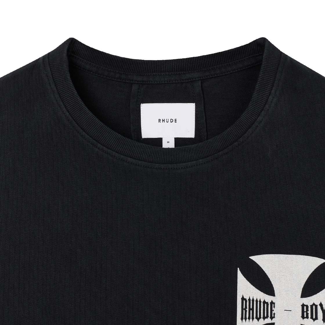 루드 보이즈 티 빈티지 블랙 - 25FW(Rhude Boys Tee Vintage Black - 25FW) - 3